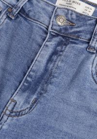 Renee - Niebieskie Jeansy Wide Leg High Waist z Elastycznego Denimu z Bawełną Jelimia. Okazja: na co dzień. Stan: podwyższony. Kolor: niebieski. Styl: casual, elegancki #2