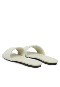 Calvin Klein Klapki Square Flat Sndl Canvas Hw HW0HW03129 Biały. Kolor: biały. Materiał: materiał #2