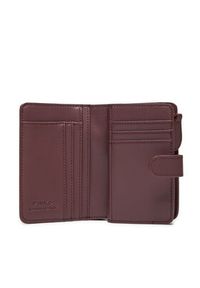 Pinko Mały Portfel Damski Multi Pockets Wallet AI 24-25 PCPL 103761 A0F1 Bordowy. Kolor: czerwony. Materiał: skóra