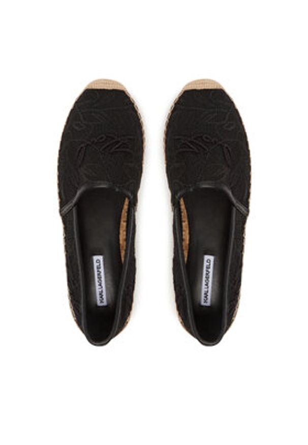 Karl Lagerfeld - KARL LAGERFELD Espadryle Kamini KL80121A Czarny. Kolor: czarny. Materiał: materiał