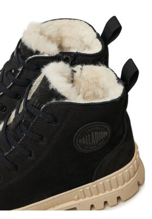 Palladium Trapery 74353-008-M Czarny. Kolor: czarny. Materiał: zamsz, skóra