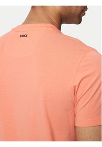 BOSS - Boss T-Shirt Tee 9 50512998 Czerwony Regular Fit. Kolor: czerwony. Materiał: bawełna
