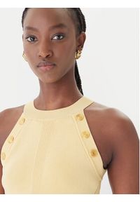 Guess Sweter G6GR10 Z0625 Żółty Regular Fit. Kolor: żółty. Materiał: syntetyk #4