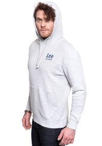 Lee - LEE HOODIE SHARP GREY MELE L82LEI03. Kolor: szary