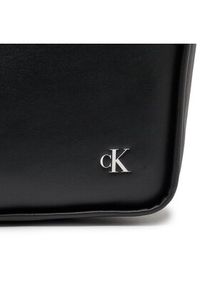 Calvin Klein Jeans Torebka Block Shopper38 Pu K60K611469 Czarny. Kolor: czarny. Materiał: skórzane
