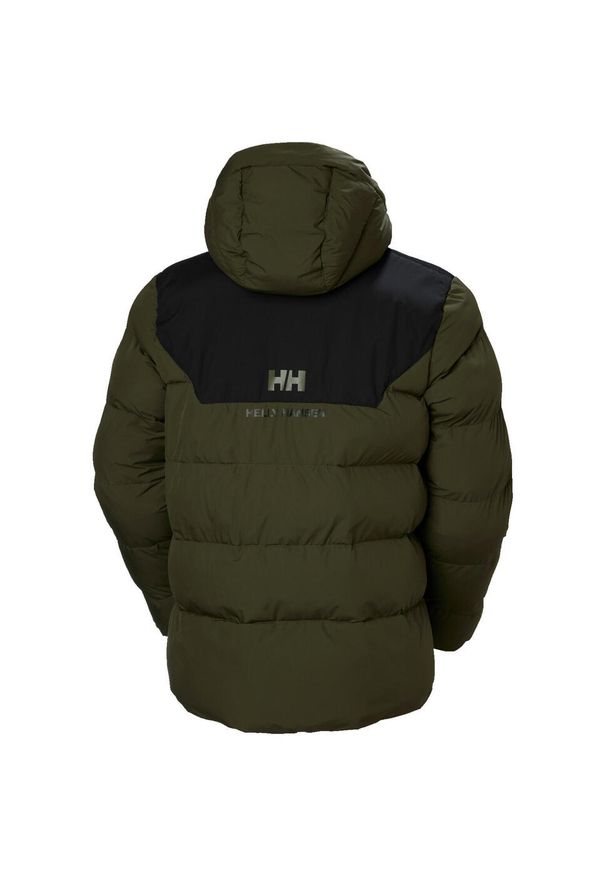 Kurtka puchowa Helly Hansen. Kolor: zielony. Materiał: puch. Sezon: zima