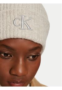 Calvin Klein Czapka Thick Embroidery K60K612321 Beżowy. Kolor: beżowy. Materiał: akryl, materiał