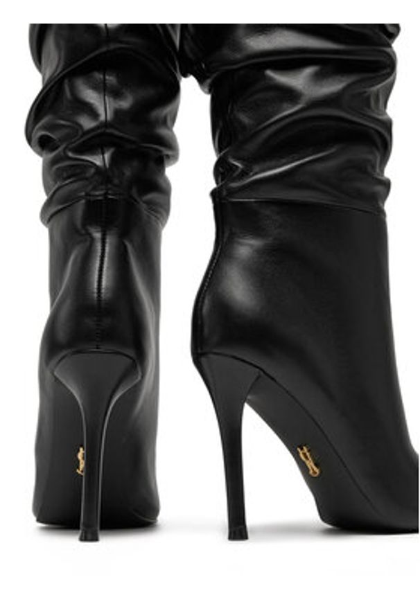 Steve Madden Kozaki Schmooze SM11003453 Czarny. Kolor: czarny. Materiał: skóra
