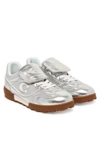 Coach Sneakersy Match CCI44 Srebrny. Kolor: srebrny. Materiał: skóra
