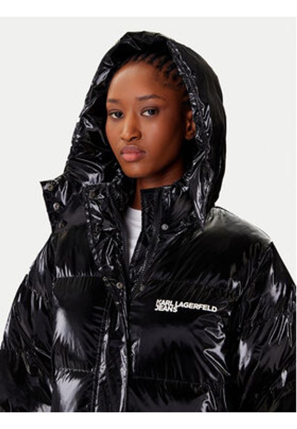 Karl Lagerfeld Jeans Kurtka zimowa A4W15020 Czarny Regular Fit. Kolor: czarny. Materiał: syntetyk. Sezon: zima