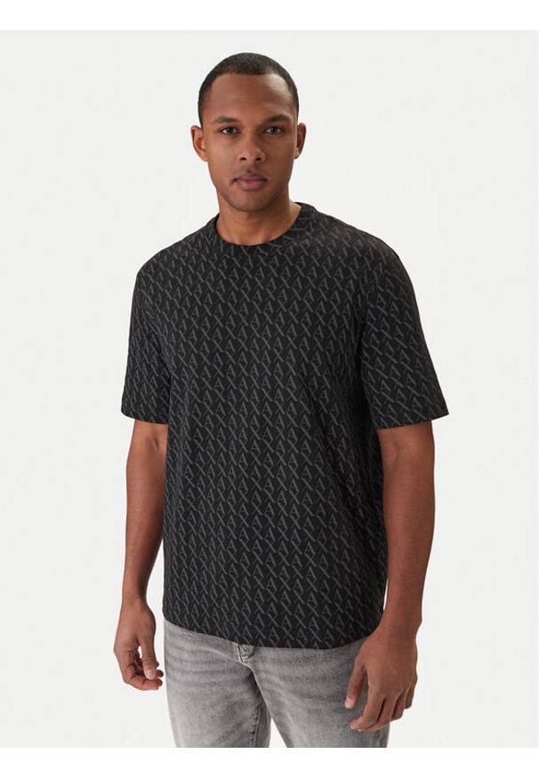 Armani Exchange T-Shirt XM001228 AF10356 FC026 Czarny Regular Fit. Kolor: czarny. Materiał: bawełna