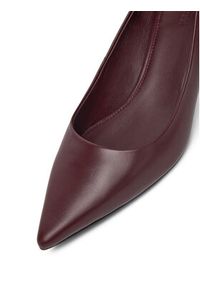 Gino Rossi - GINO ROSSI Czółenka DANI-V1937-31-1 Bordowy. Kolor: czerwony. Materiał: skóra. Obcas: na szpilce #3