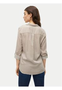 Vero Moda Koszula Bumpy 10275283 Beżowy Regular Fit. Kolor: beżowy. Materiał: wiskoza #6
