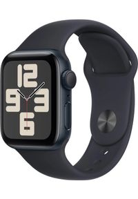 APPLE - Smartwatch Apple Watch SE GPS 40mm Midnight Alu Sport S/M Czarny (MXE73QN/A). Rodzaj zegarka: smartwatch. Kolor: czarny. Styl: sportowy