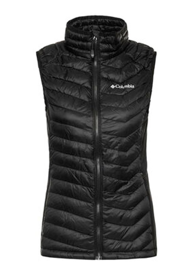 columbia - Columbia Bezrękawnik Powder Pass Vest EK0192 Czarny Regular Fit. Kolor: czarny. Materiał: syntetyk. Długość rękawa: bez rękawów