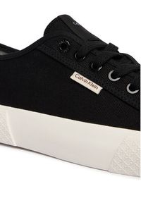 Calvin Klein Trampki Vulc Low Lace Up Canvas HW0HW02975 Czarny. Kolor: czarny. Materiał: materiał #4