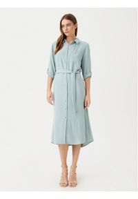 JDY Sukienka koszulowa Lion 15341128 Niebieski Regular Fit. Kolor: niebieski. Materiał: syntetyk. Typ sukienki: koszulowe #1