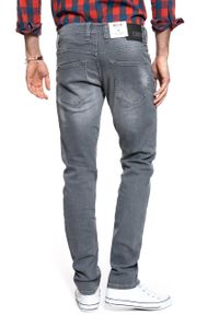 Mustang - SPODNIE MĘSKIE MUSTANG Oregon Tapered DENIM GREY 1009375 4500 313