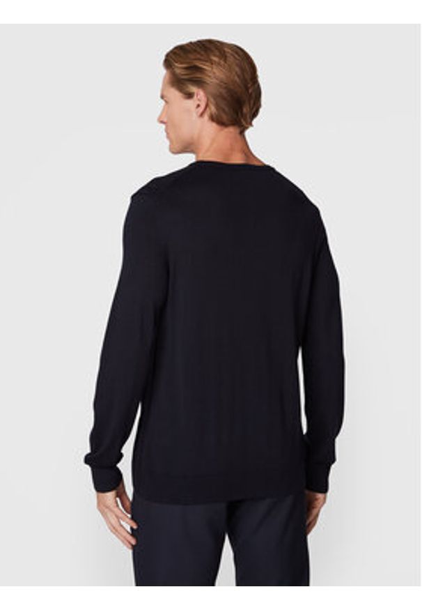 JOOP! Sweter 17 Jk-01Denny 30033516 Granatowy Regular Fit. Kolor: niebieski. Materiał: wełna