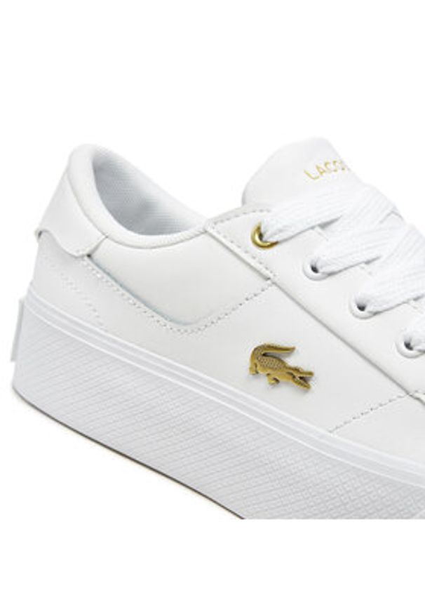Lacoste Sneakersy 747CFA0005 Biały. Kolor: biały. Materiał: skóra