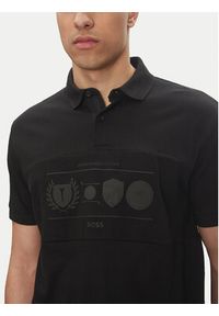 BOSS Polo Percy Heritage 50538111 Czarny Relaxed Fit. Typ kołnierza: polo. Kolor: czarny. Materiał: bawełna #4