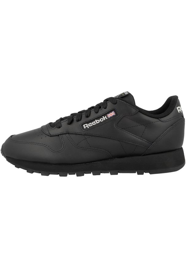 Buty sportowe do chodzenia Reebok CLASSIC LEATHER. Zapięcie: sznurówki. Kolor: czarny. Materiał: skóra, materiał. Szerokość cholewki: normalna. Model: Reebok Classic. Sport: turystyka piesza