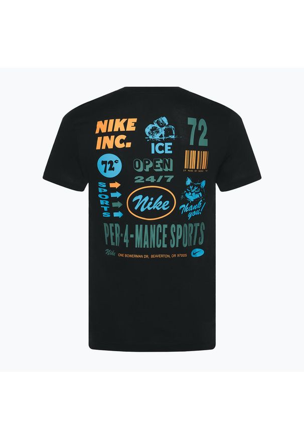 Koszulka treningowa męska Nike Dri-Fit Fitness. Kolor: wielokolorowy, czarny. Technologia: Dri-Fit (Nike). Sport: fitness