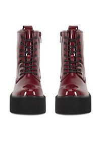 DeeZee Trzewiki WS101-08A Bordowy. Kolor: czerwony. Materiał: materiał #2
