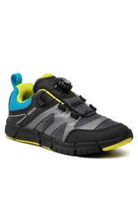 Sneakersy Geox J Flexyper B. D J259BD 0FU50 C0035 D Black/Lt Blue. Kolor: czarny. Materiał: materiał #1