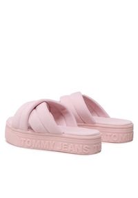 Tommy Jeans Klapki Fltfrm Sandal EN0EN02116 Różowy. Kolor: różowy. Materiał: materiał #7