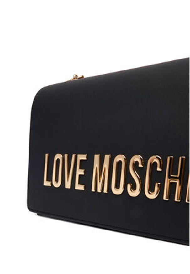 Love Moschino - LOVE MOSCHINO Torebka JC4192PP0NKD0000 Czarny. Kolor: czarny. Materiał: skórzane
