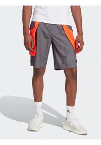 Adidas - adidas Szorty sportowe City Escape Premium Shorts IC3730 Szary Loose Fit. Kolor: szary. Materiał: syntetyk. Styl: sportowy