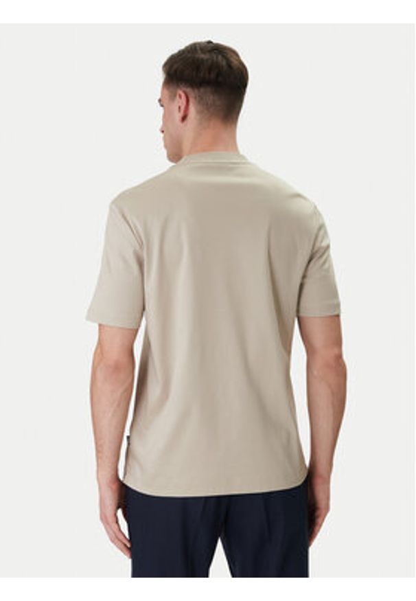 BOSS T-Shirt C-Taut 01 50555844 Beżowy Regular Fit. Kolor: beżowy. Materiał: bawełna