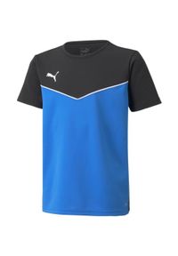 Dziecięca Koszulka Puma Blue Jersey JR 176 - Sportowa i Wygodna. Kolor: niebieski. Materiał: jersey