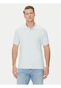 Guess Jeans Polo M4BP29 KCJV1 Błękitny Regular Fit. Typ kołnierza: polo. Kolor: niebieski. Materiał: bawełna