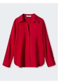 mango - Mango Koszula Lima 57072894 Czerwony Regular Fit. Kolor: czerwony. Materiał: lyocell #6