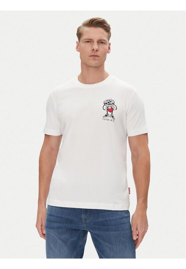 JOOP! Jeans T-Shirt 15 JJJ-23Alonzo 30045691 Biały Modern Fit. Kolor: biały. Materiał: bawełna