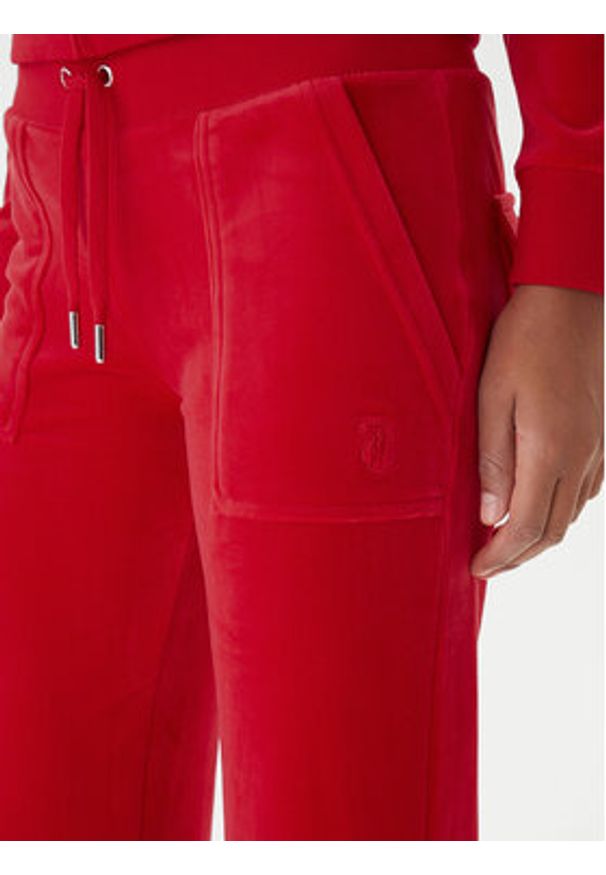Juicy Couture Spodnie dresowe Layla JCSEBJ001 Czerwony Flared Leg. Kolor: czerwony. Materiał: syntetyk