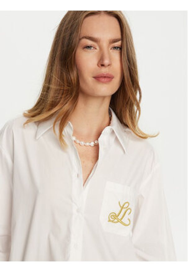Luisa Spagnoli Koszula Legenda 541508 Biały Regular Fit. Kolor: biały. Materiał: bawełna