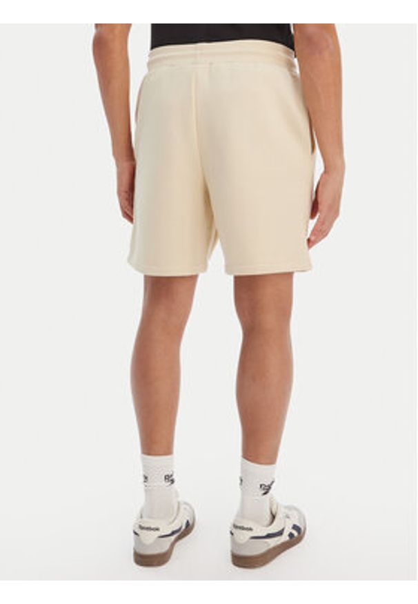 Reebok Szorty sportowe Bazunu RK25558CCM Beżowy Regular Fit. Kolor: beżowy. Materiał: bawełna, syntetyk. Styl: sportowy