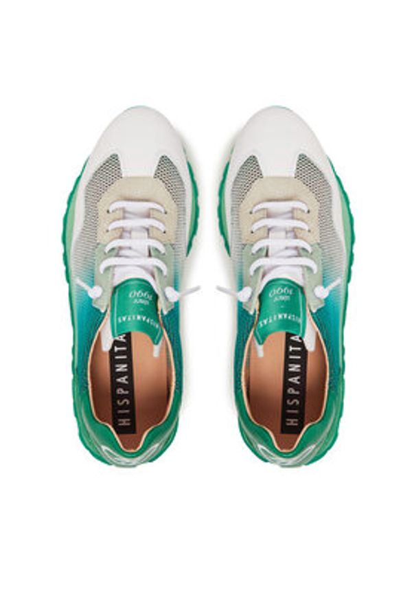 Hispanitas Sneakersy BHV253869 Zielony. Kolor: zielony. Materiał: materiał