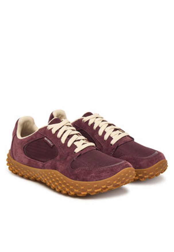 Merrell Sneakersy Wrapt Sneaker J008916 Fioletowy. Kolor: fioletowy. Materiał: zamsz, skóra