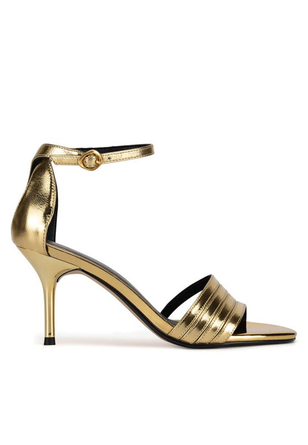 Gino Rossi Sandały NELLY-SLT1527-6 Złoty. Kolor: złoty. Materiał: skóra