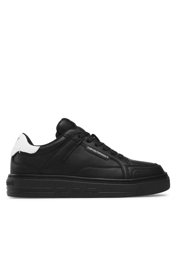 Emporio Armani Sneakersy X3X188 XF724 A120 Czarny. Kolor: czarny. Materiał: skóra