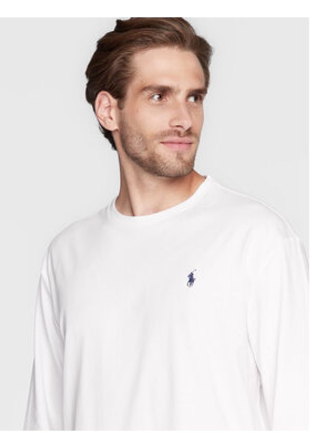 Polo Ralph Lauren Longsleeve 710671467004 Biały Classic Fit. Typ kołnierza: polo. Kolor: biały. Materiał: bawełna. Długość rękawa: długi rękaw
