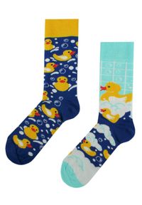 His Story - Skarpetki Bawełniane - Tematyczne - Kaczki w Kąpieli. Kolor: wielokolorowy. Materiał: elastan, bawełna, poliamid #8