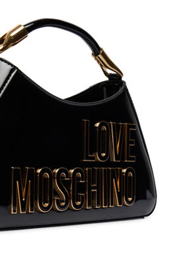 Love Moschino - LOVE MOSCHINO Torebka JC4248PP0OKE100A Czarny. Kolor: czarny. Materiał: skórzane