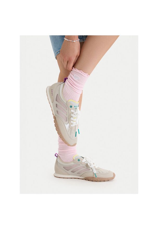 Sneakersy Roxy. Kolor: beżowy