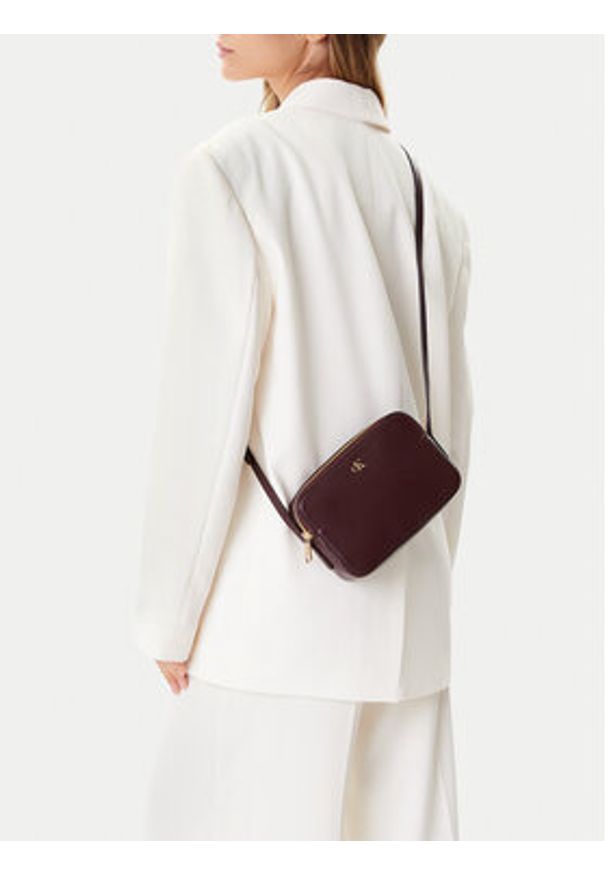 Calvin Klein Torebka Ck Camera Bag LV04F3173G Bordowy. Kolor: czerwony. Materiał: skórzane