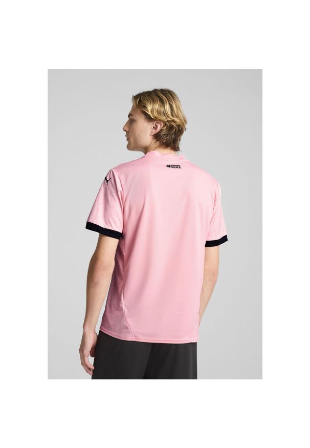 Puma - Męska koszulka domowa Palermo F.C. 24/25 PUMA Team Light Pink Black. Kolor: wielokolorowy, różowy, czarny